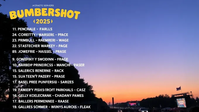 Bumbershoot 2025 Music Lineup Released