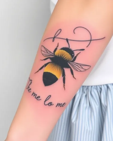 Bumble Bee Tattoo Design Inspiration for Body Art