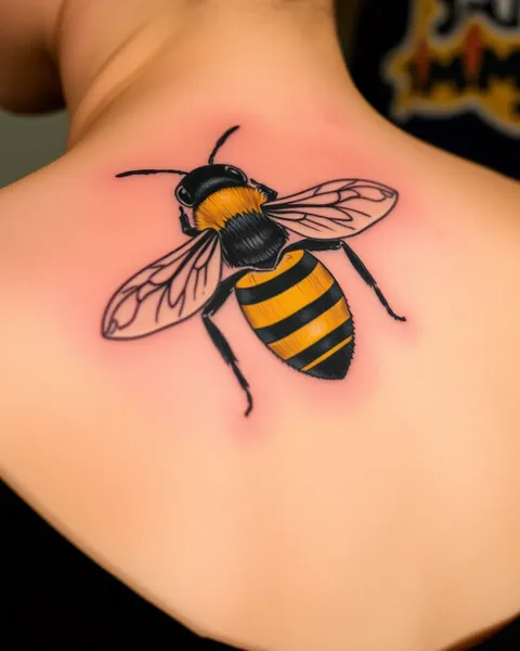 Bumble Bee Tattoo for Body Art Enthusiasts