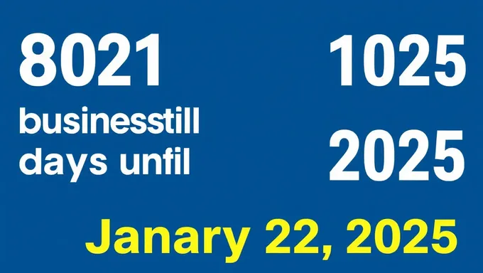 Business Day Count Until January 22, 2025