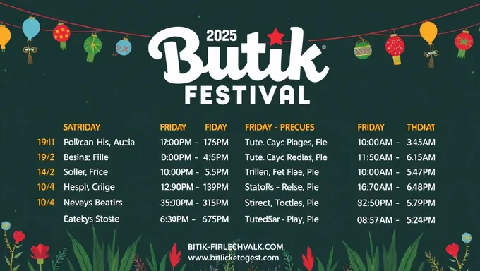 Butik Festival 2025 Schedule Expected to Be Exciting