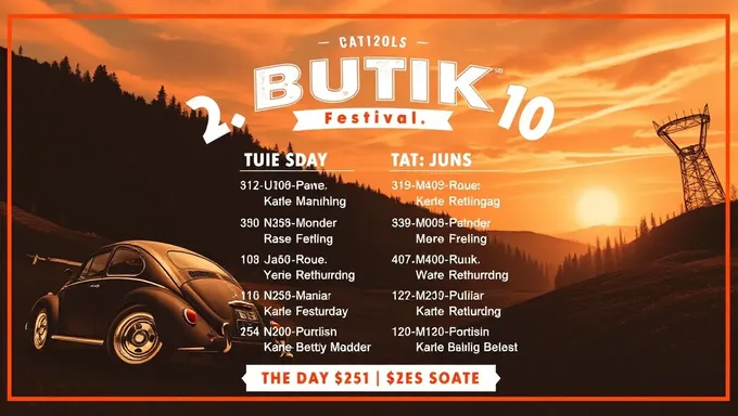 Butik Festival Schedule Announced for 2025 Year