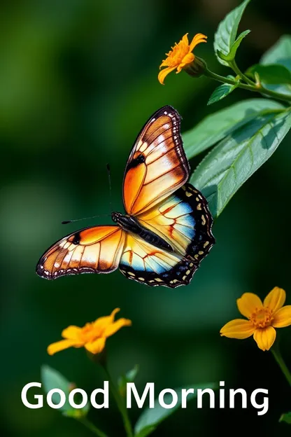 Butterfly Good Morning Images for Happiness