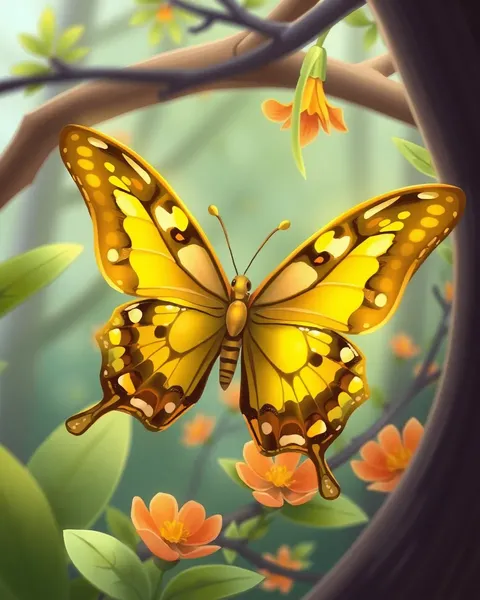 Butterfly Images Cartoon Artwork Portfolio Showcase