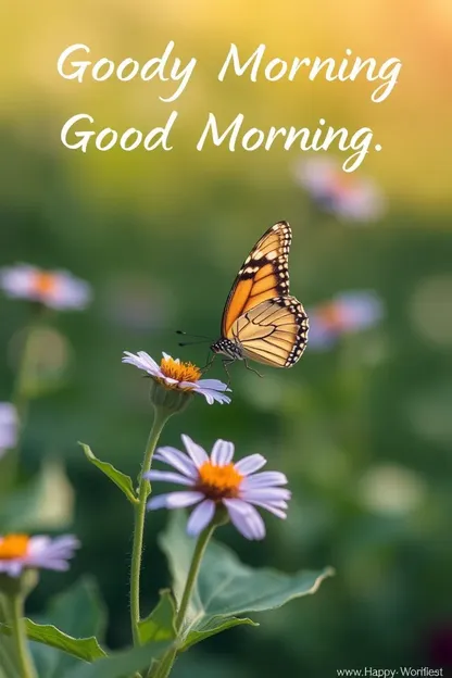 Butterfly Images for a Good Morning Greeting