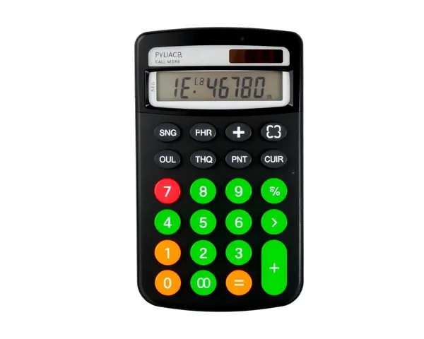 Calculator Black PNG Image for Editing