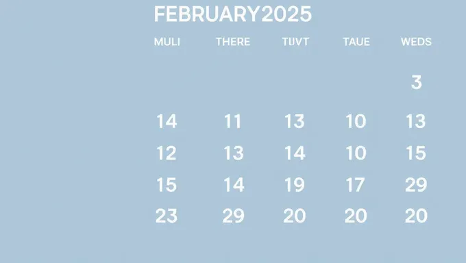 Calendario Febrero 2025 Details