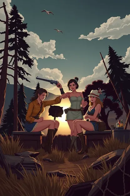 Camp Girls RDR2 Horseback Riding