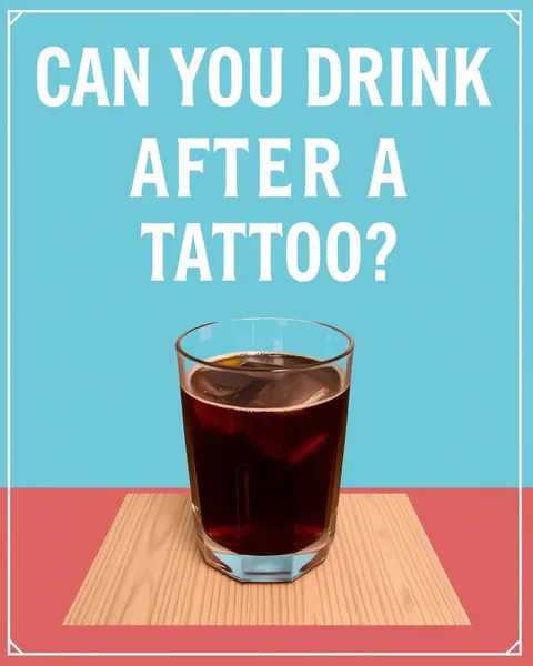 Can You Drink After Getting a Tattoo Immediately