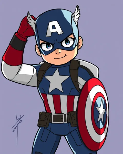 Captain America Cartoon Images Gallery Collection