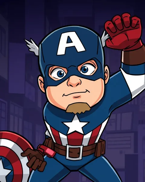 Captain America Cartoon Images Wallpaper HD