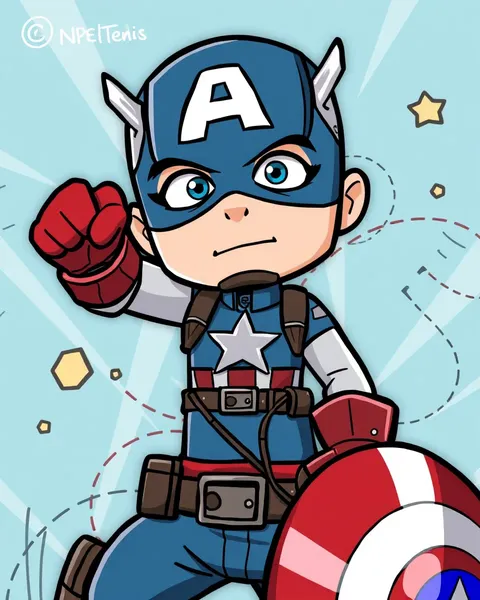 Captain America Cartoon Images in Pictures