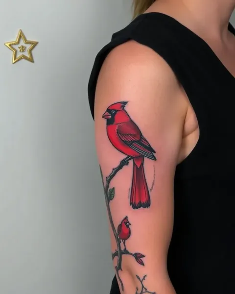 Cardinal Tattoo Ideas for Spiritual Symbolism