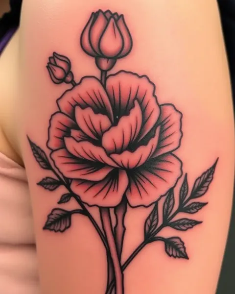 Carnation Tattoo Meaning and Symbolism Explained