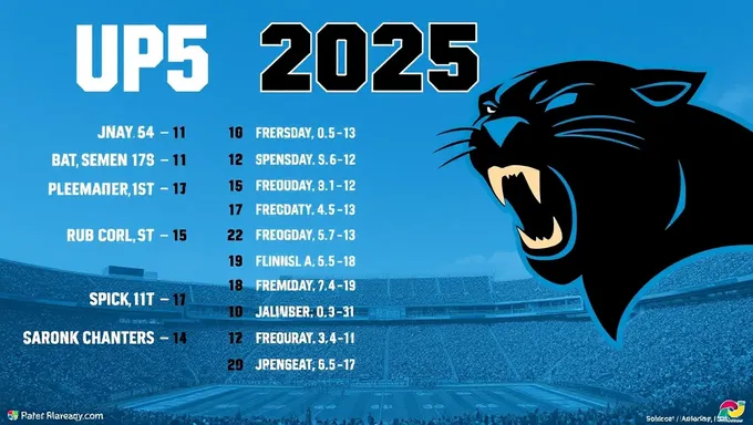 Carolina Panthers 2025 Schedule Features Many Home Games