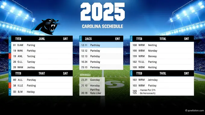 Carolina Panthers 2025 Schedule Filled with Tough Games