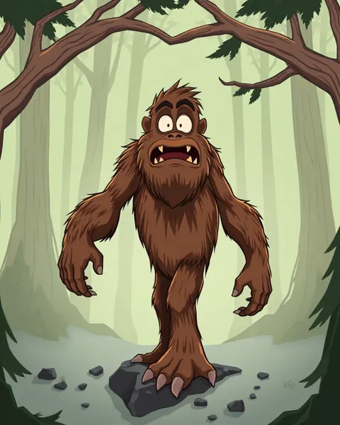 Cartoon Bigfoot Pictures Create Controversy Online