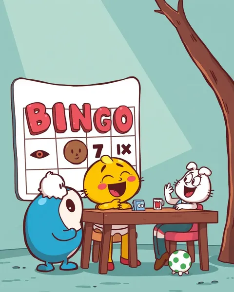 Cartoon Bingo Images for Kids' Party Games