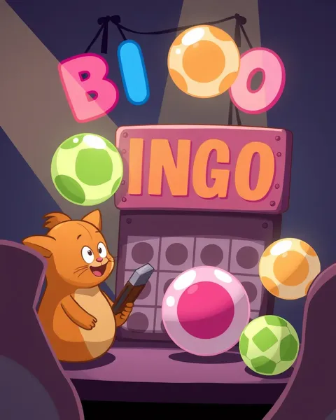 Cartoon Bingo Images with Colorful Themes