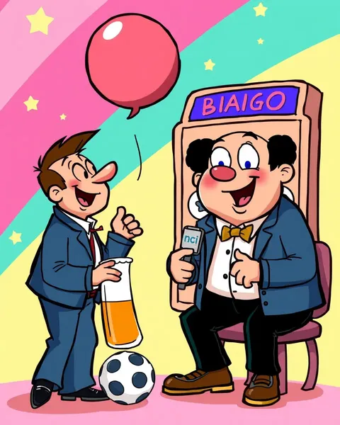 Cartoon Bingo Images with Funny Characters