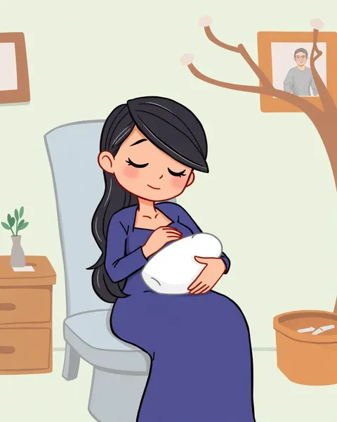 Cartoon Breastfeeding Pictures for Mom and Baby