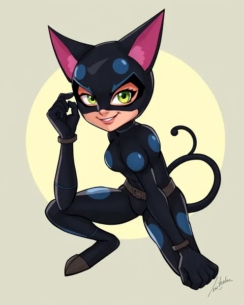 Cartoon Catwoman's Iconic Images