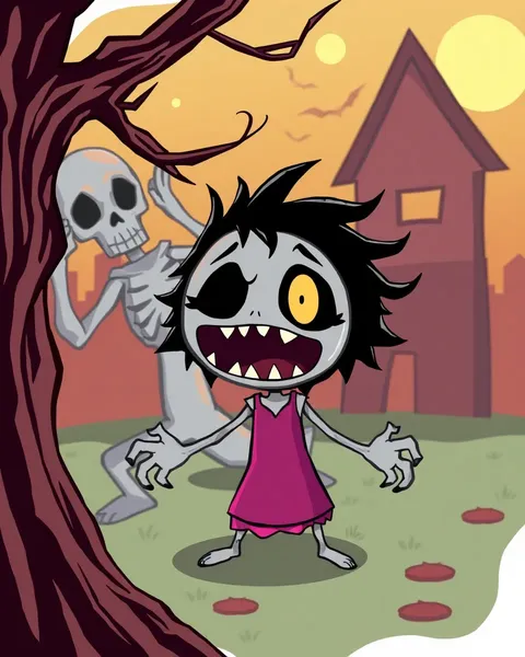 Cartoon Characters with Scary Images Frighten Me