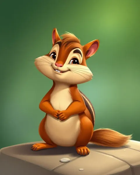 Cartoon Chipmunk Pictures Display