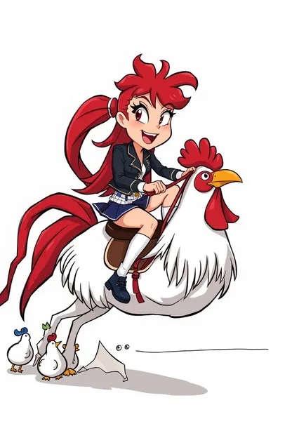 Cartoon Cock Ride Redhead Girl Animation