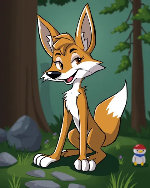 Cartoon Coyote Images with Humorous and Quirky Antics