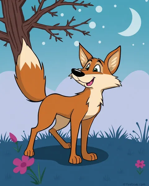 Cartoon Coyote Pictures Highlight Silly Antics