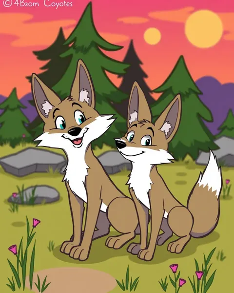 Cartoon Coyotes in Pictures: A Fun Collection