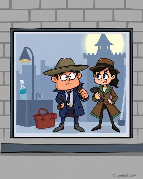 Cartoon Detective Images: Solving Mysteries with Fun