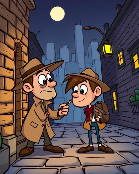 Cartoon Detective Images: Uncovering Secrets with Humor