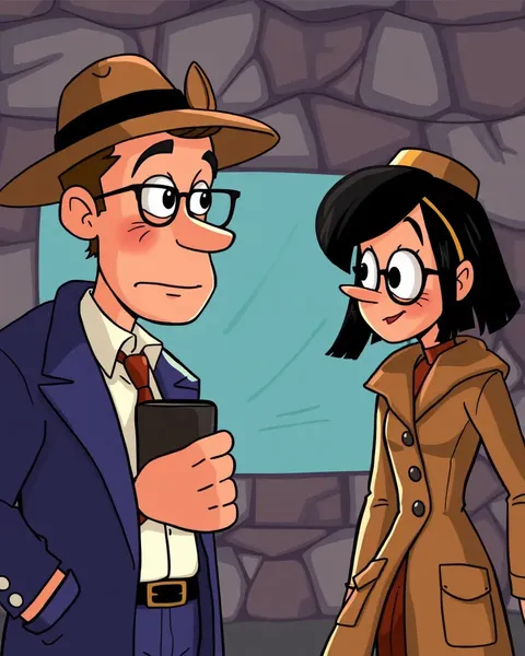 Cartoon Detective Pictures Solve Mysteries