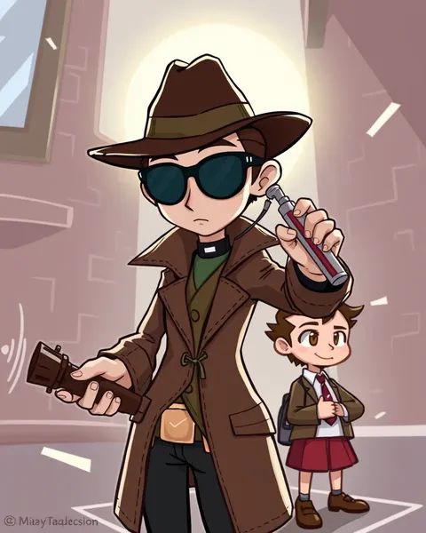 Cartoon Detective Pictures for Kids Entertainment