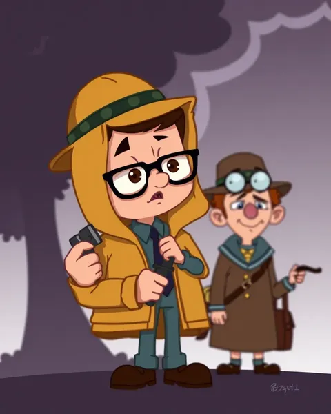 Cartoon Detective Pictures for Kids Fun