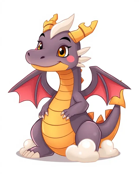 Cartoon Dragon Image Created