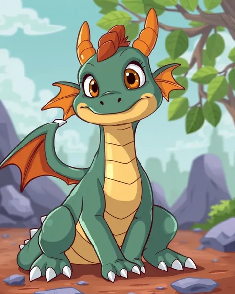 Cartoon Dragon Pictures and Fantasy Worlds