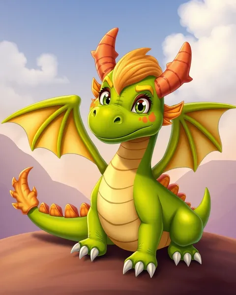 Cartoon Dragons Featured in Pictures