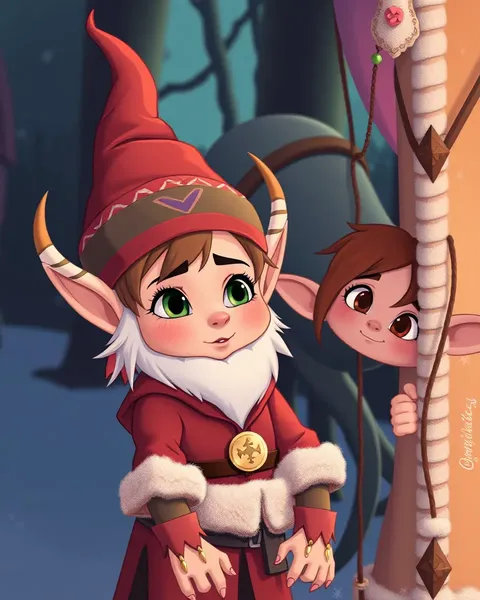 Cartoon Elves Illustrations Collected