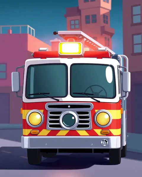 Cartoon Fire Engine Pictures to Draw