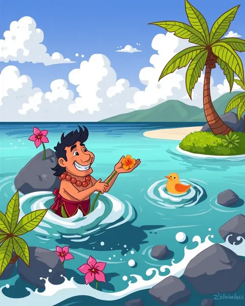 Cartoon Hawaiian Pictures Collection