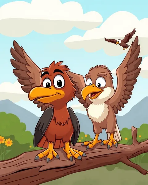 Cartoon Illustrations of Buzzards Pictures