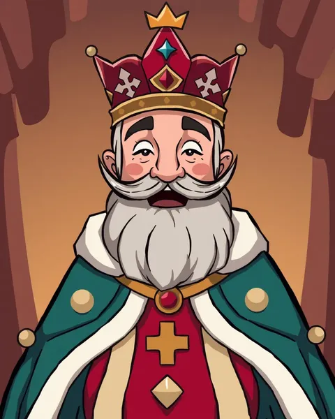 Cartoon Image of King