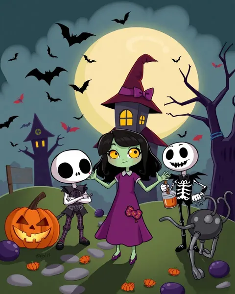 Cartoon Images for Halloween Decorations and Parties