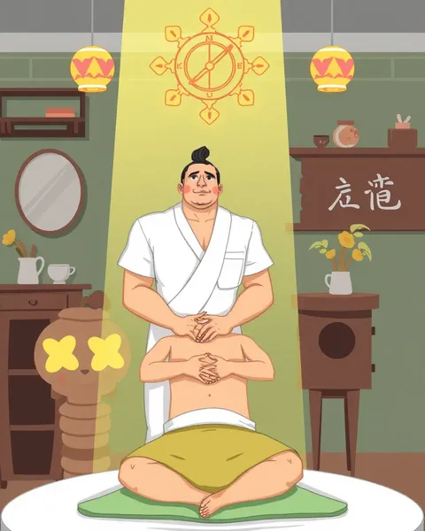 Cartoon Images for Massage and Relaxation