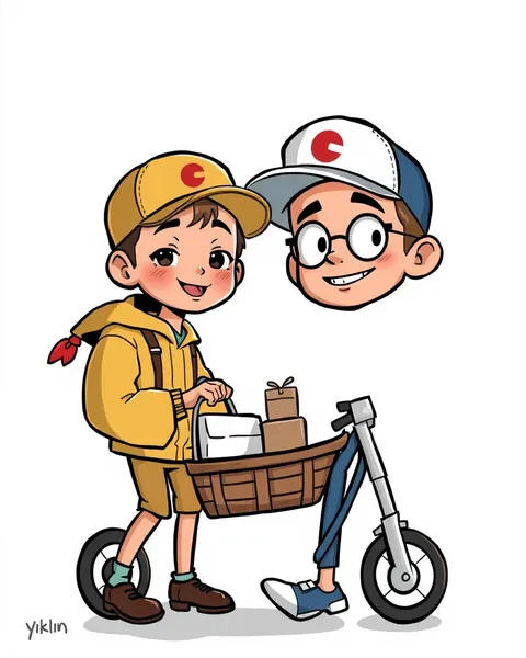 Cartoon Images for Shipping and Delivery