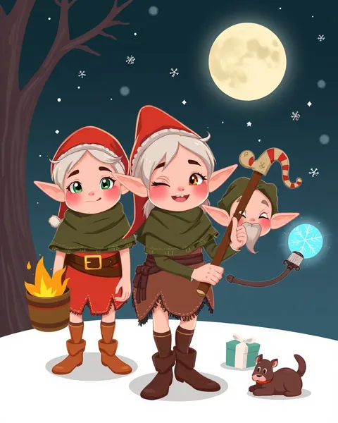 Cartoon Images of Elves Showcase Whimsical Fantasy Creatures