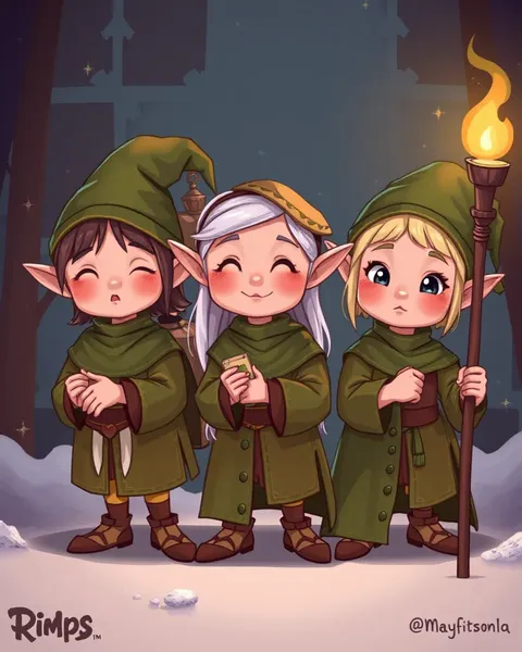 Cartoon Images of Elves Showcase Whimsical Fantasy Worlds